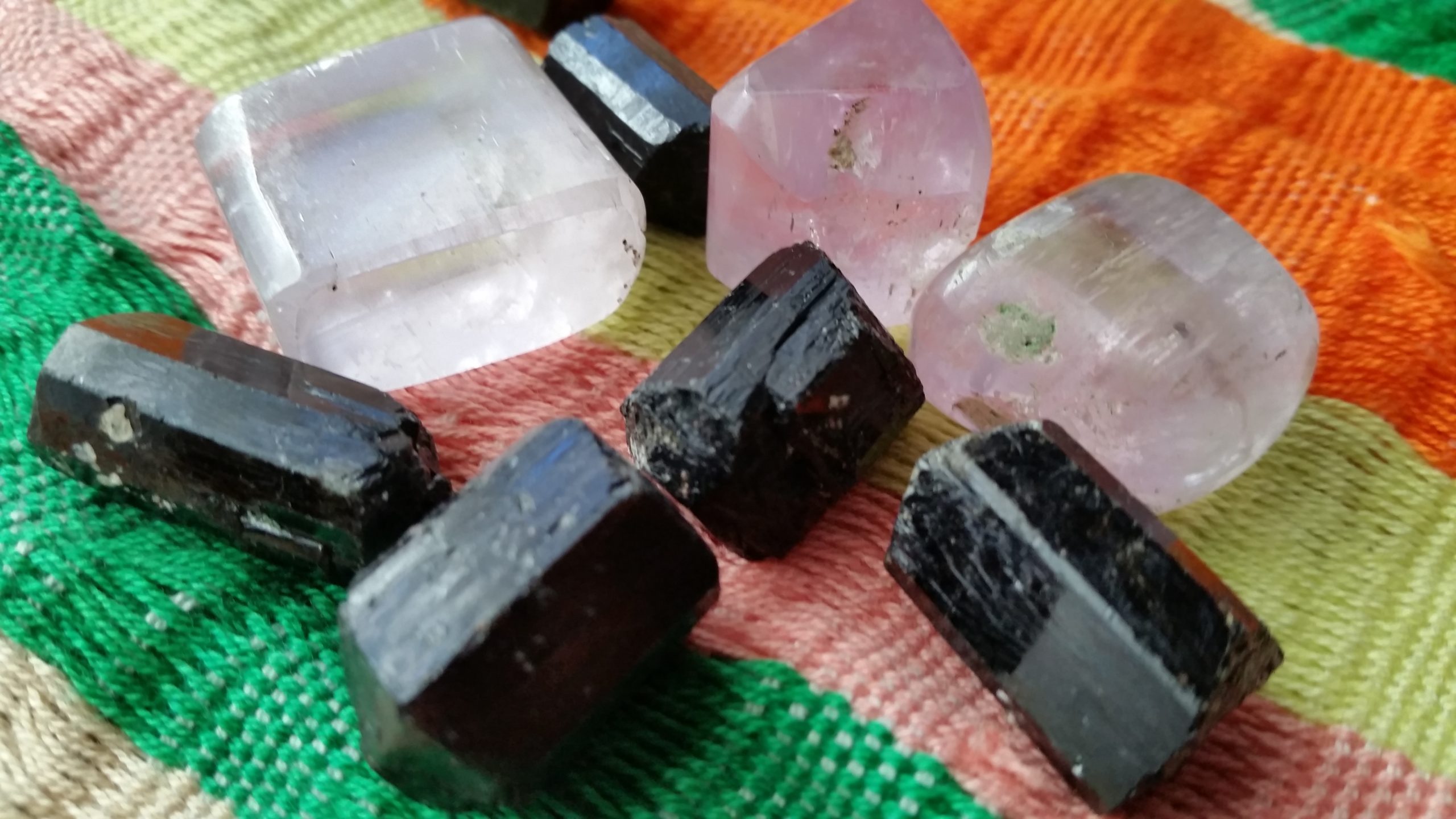 Kunzite and Black Tourmaline Spiritual Protection