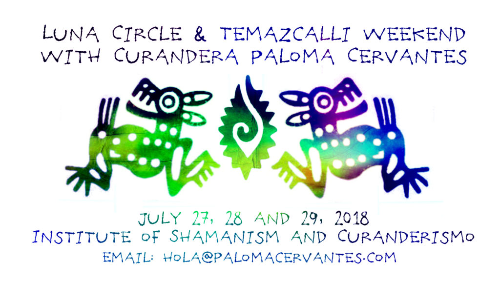 Sweat lodge and temazcal ceremony with curandera Paloma Cervantes
